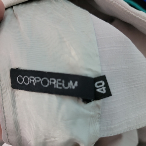 CORPOREUM Women's Light Gray Bodycon Ruched Knee Length Dress Size 40 - Picture 10 of 12